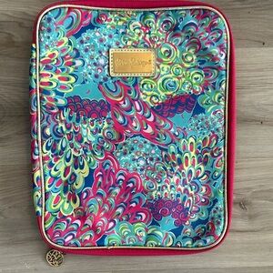 Lilly Pulitzer Vibrant Blue and Pink Organizer notebook